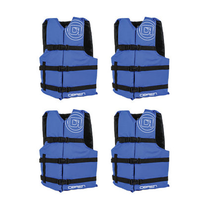 Pack de 4 Chalecos Salvavidas O'Brien Blue