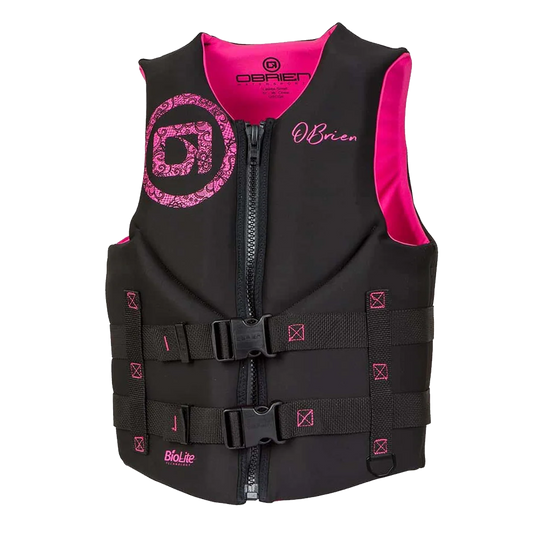 Chaleco Salvavidas O'Brien Traditional Black Pink